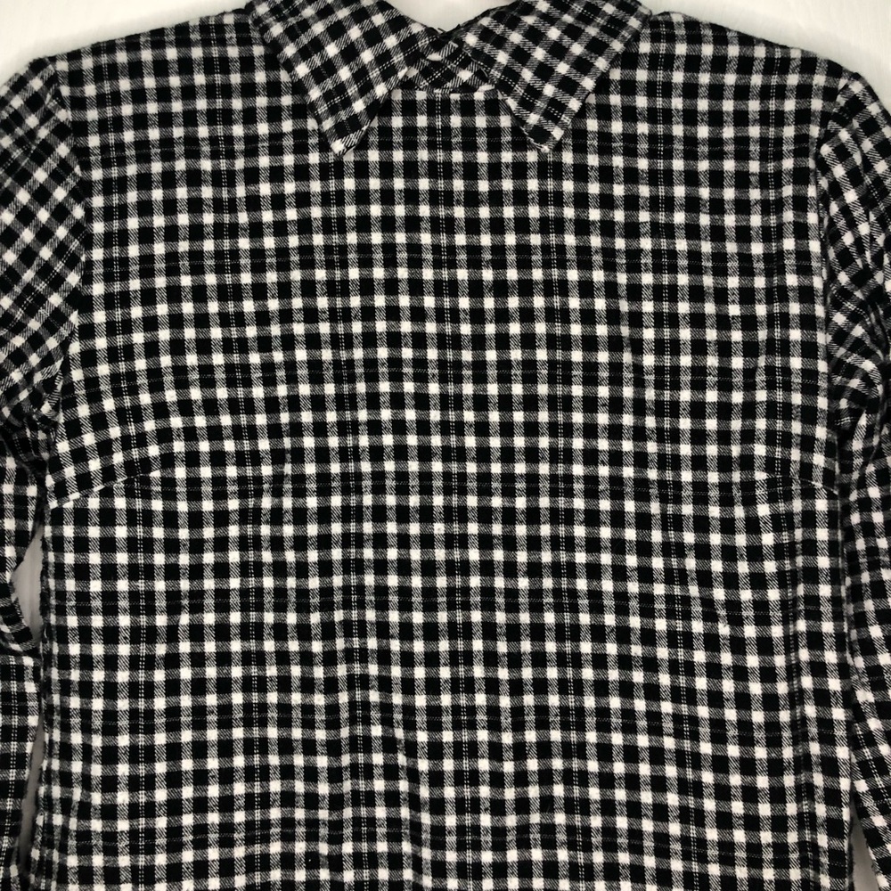 Reformation Upcycled Flannel Shirt Gingham Collar - Picture 6 of 9